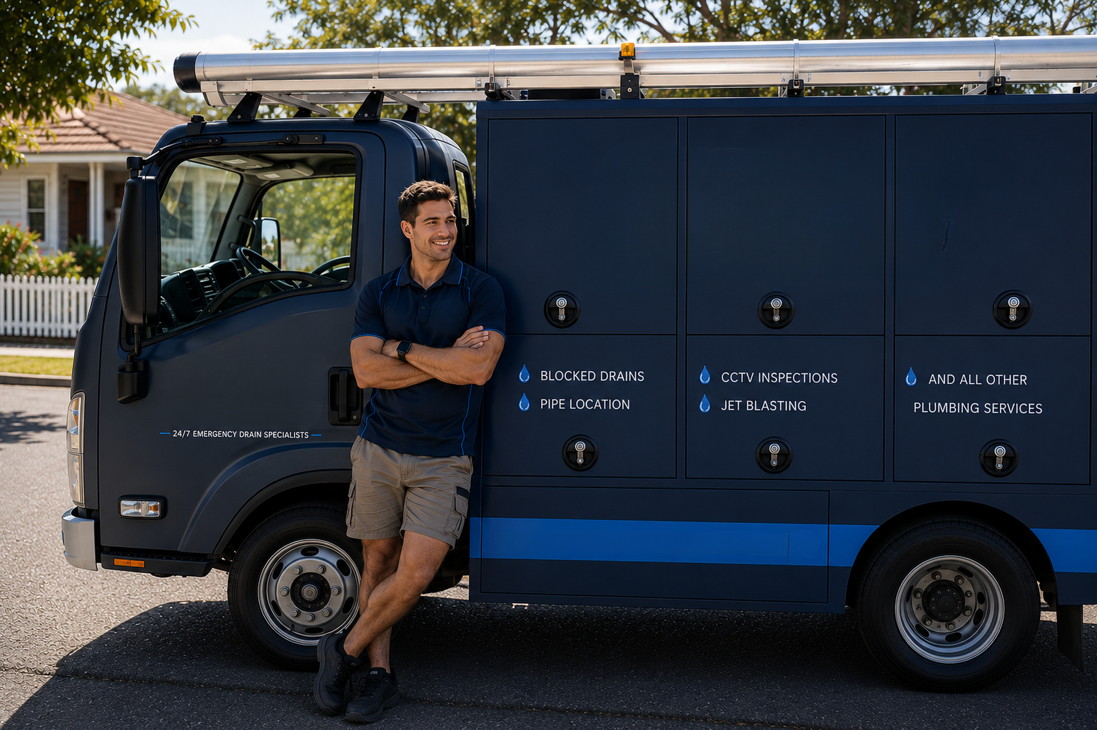 Plumber with North Sydney Blocked Drains van
