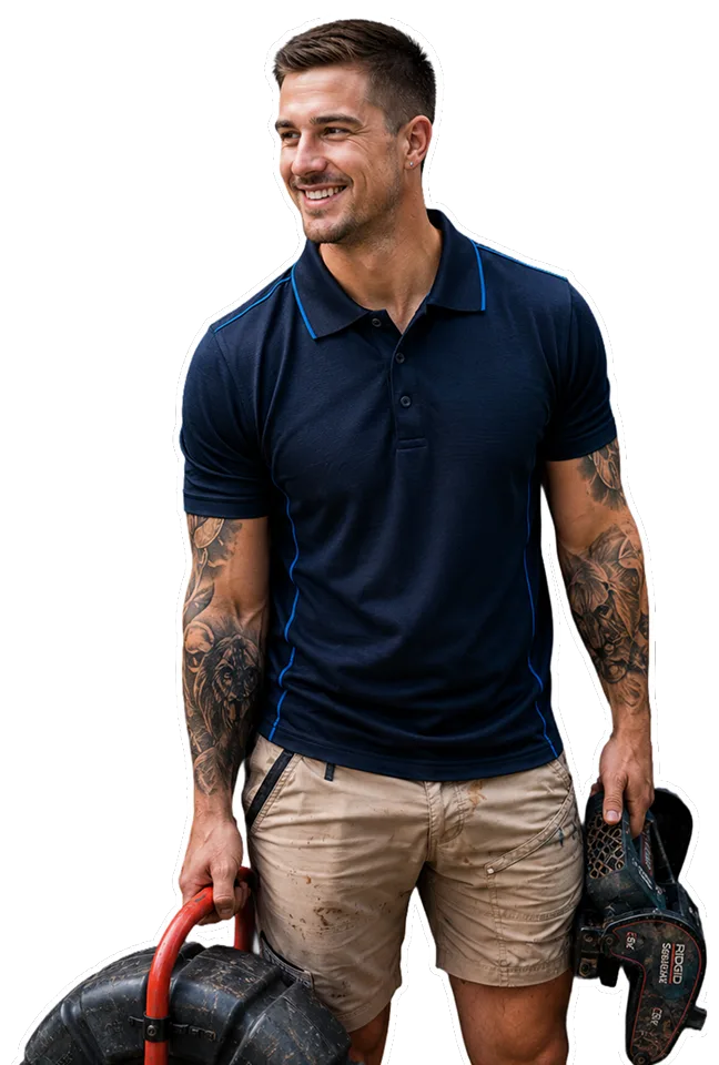 Plumber with drain cleaning equipment in North Sydney